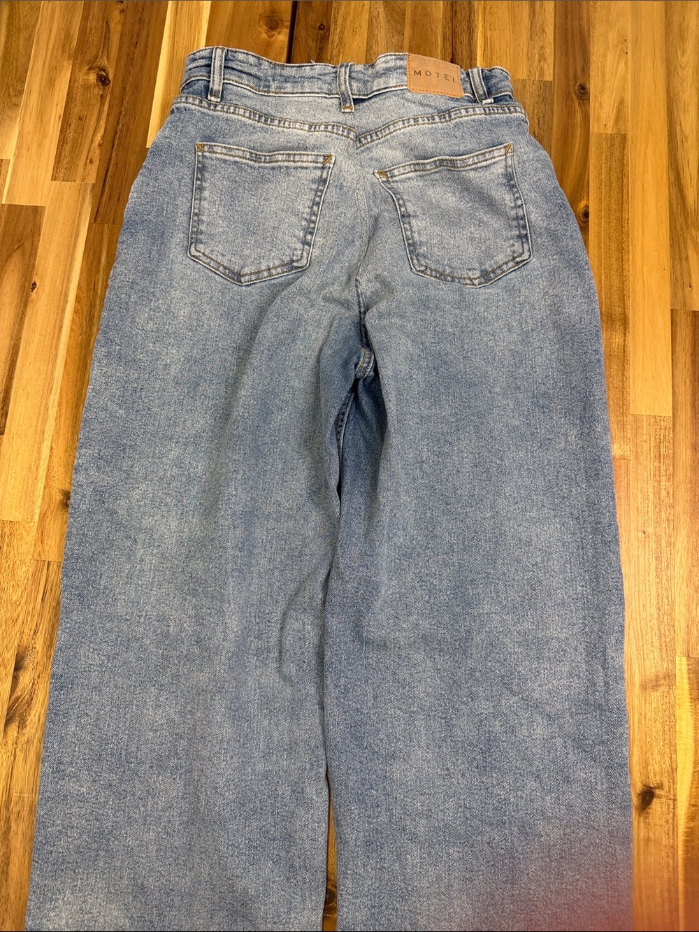 Motel Rocks High Rise Wide Leg Jeans - Picture 5 of 8